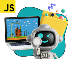 Язык программирования JavaScript + AI. Проектное обучение + геймификация + AI-помощники - КИБЕРшкола программирования для детей, компьютерные курсы для школьников, начинающих и подростков - KIBERone г. Маркова
