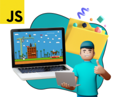 Программирование на JavaScript. Учимся создавать игры! - Школа программирования для детей, компьютерные курсы для школьников, начинающих и подростков - KIBERone г. Маркова