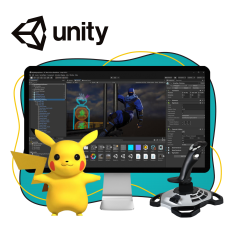 Мир игр на Unity 2D на популярном движке + AI-помощники - КИБЕРшкола программирования для детей, компьютерные курсы для школьников, начинающих и подростков - KIBERone г. Маркова