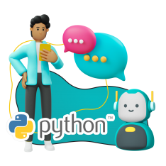 Умный чат-бот на Python - КИБЕРшкола программирования для детей, компьютерные курсы для школьников, начинающих и подростков - KIBERone г. Маркова