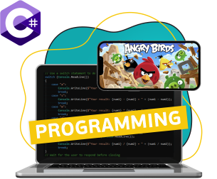 Программирование на C#. Удивительный мир 2D-игр - Школа программирования для детей, компьютерные курсы для школьников, начинающих и подростков - KIBERone г. Маркова